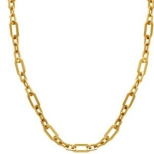 And Now This 18K Gold Paperclip Necklace